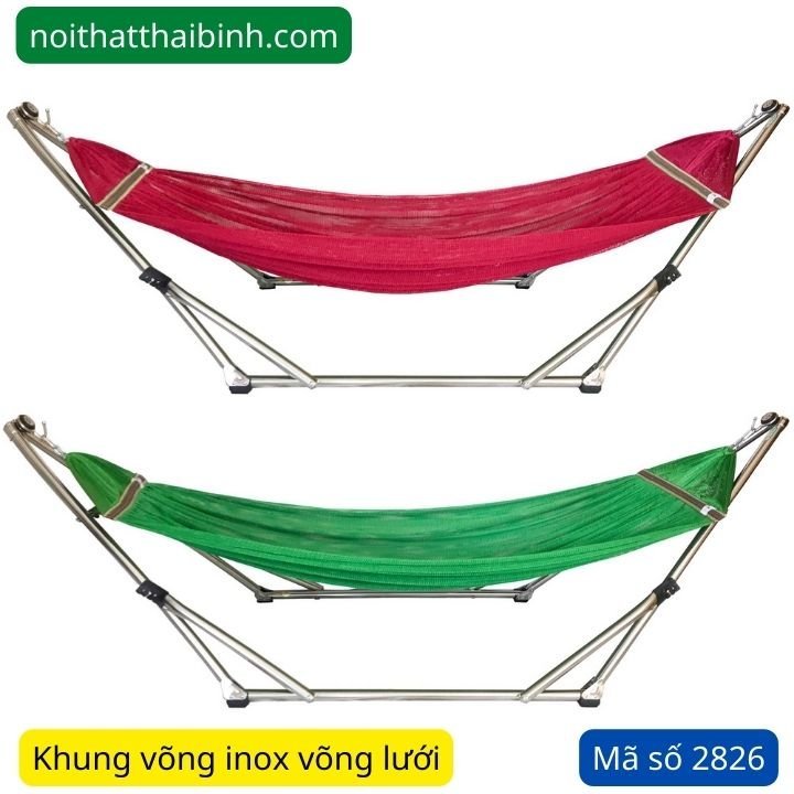 Bộ khung võng inox ống lớn phi 32 MS 2826 | GIAO HỎA TỐC TPHCM