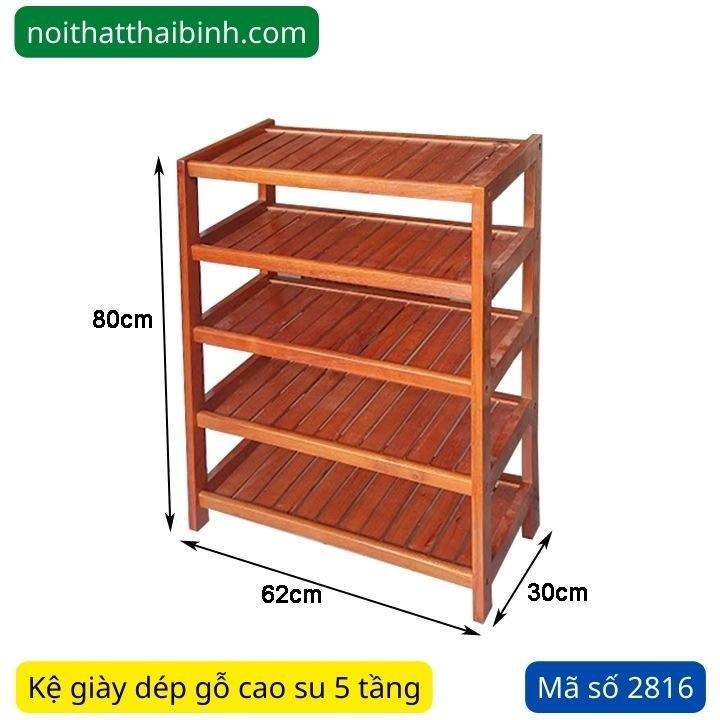 Kích thước kệ giày dép gỗ 5 tầng Kệ Giày Dép Gỗ 5 Tầng MS 2816 | GIAO HỎA TỐC TPHCM