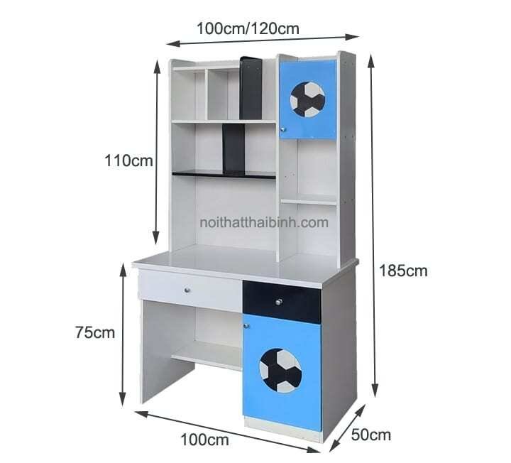 Bàn học có kệ sách đẹp giá rẻ MS 1116