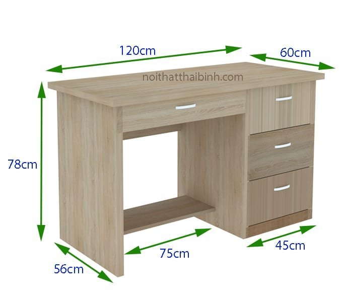 Kích thước bàn làm việc nhân viên