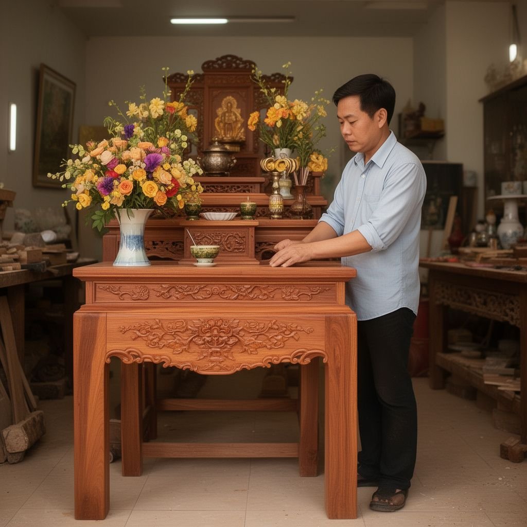 Những lỗi thường gặp khi chọn kích thước bàn thờ - Đồ Gỗ Thái Bình