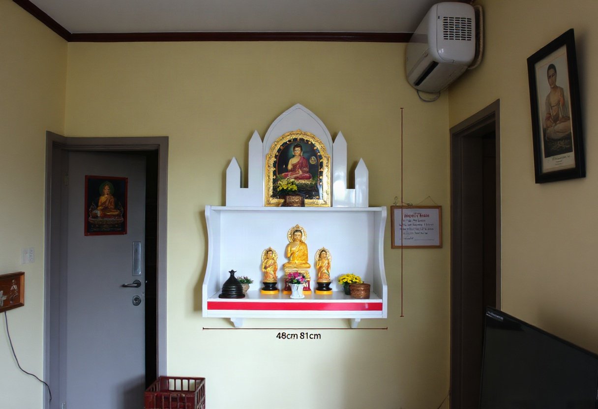 Kích thước bàn thờ treo tường