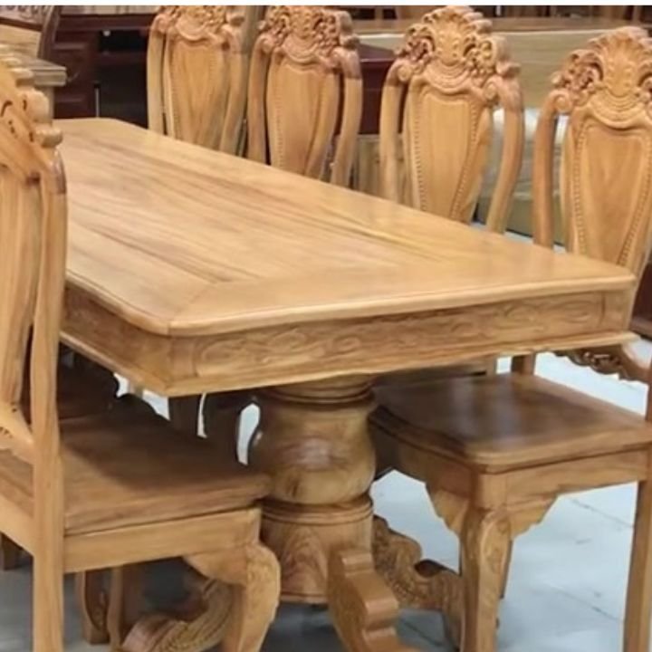 Bộ bàn ăn gỗ gõ đỏ Bộ bàn ăn gỗ gõ đỏ