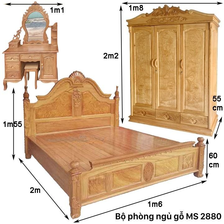 Kích thước nội thất phòng ngủ gỗ gõ đỏ Kích thước nội thất phòng ngủ gỗ gõ đỏ