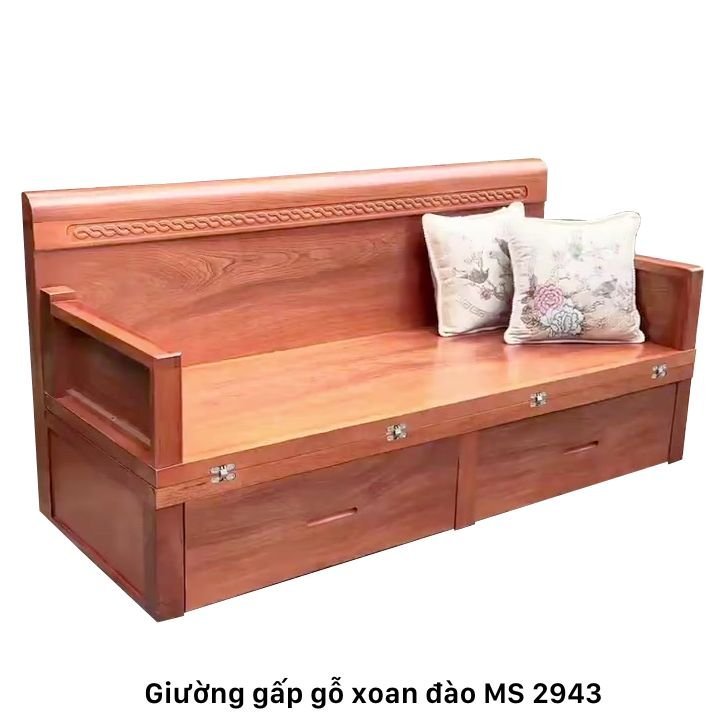 Giường gấp gỗ xoan đào cao cấp Giường gấp gỗ xoan đào cao cấp