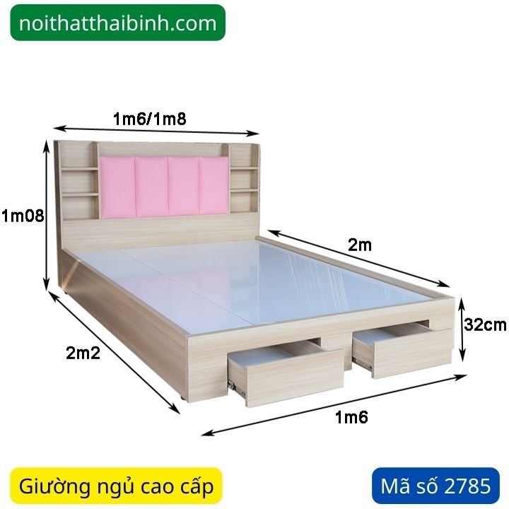 Kích thước giường ngủ hiện đại cao cấp