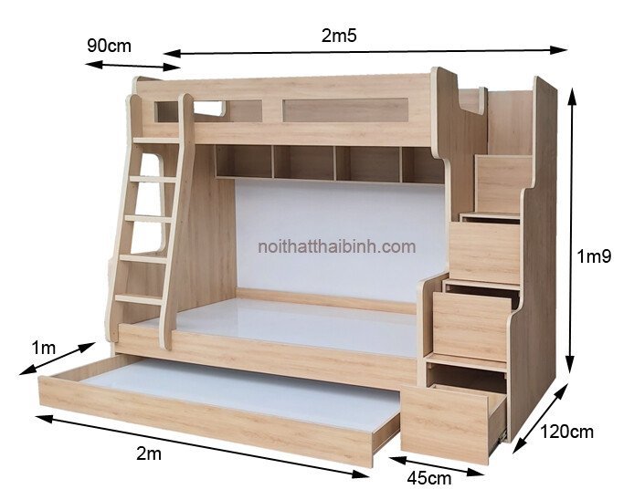 Kích thước giường tầng cao cấp giá rẻ