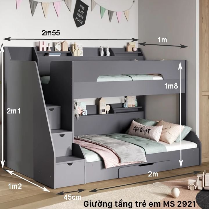 Kích thước giường tầng trẻ em đẹp hiện đại Kích thước giường tầng trẻ em đẹp hiện đại