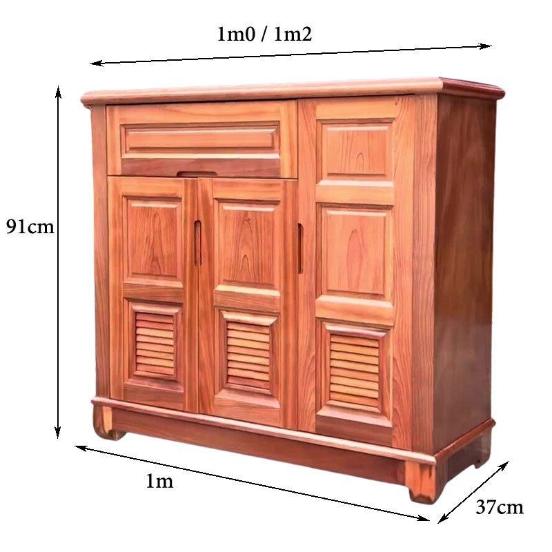 Kích thước tủ giày gỗ xoan đào 3 cánh Kích thước tủ giày gỗ xoan đào 3 cánh