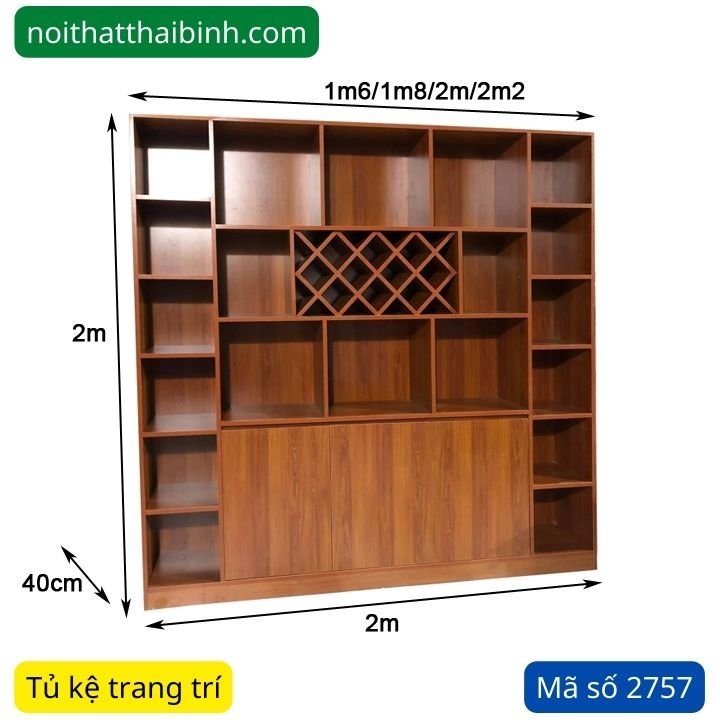 Tủ kệ trang trí phòng khách MS 2757