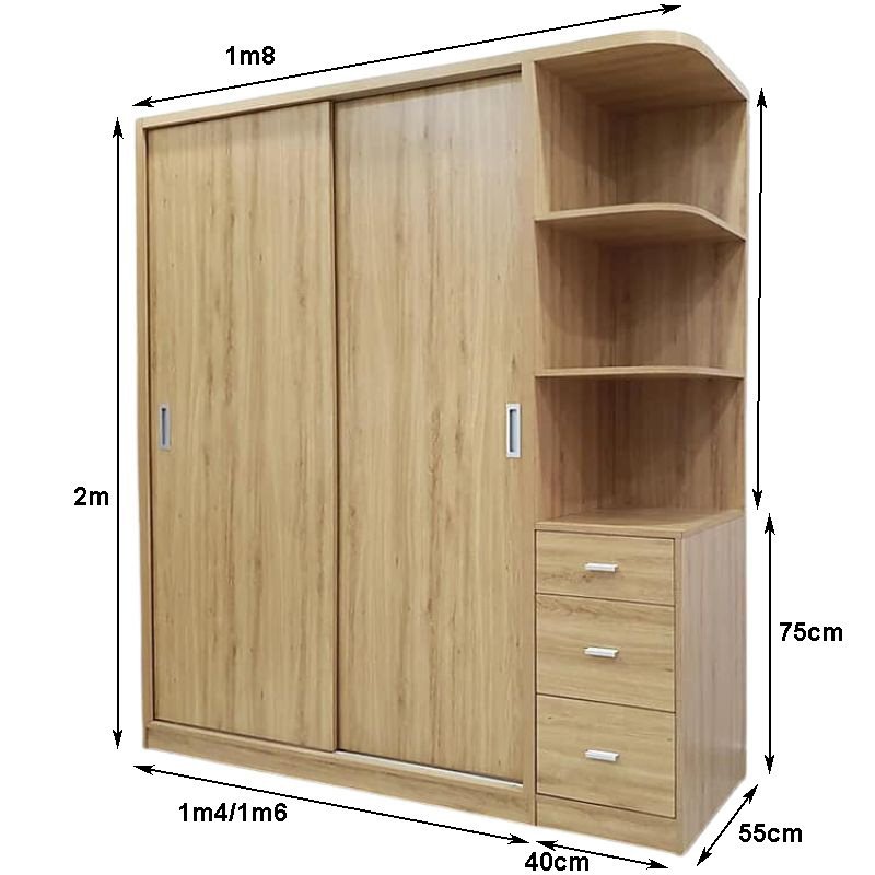 Kích thước tủ quần áo cửa kéo Kích thước tủ quần áo cửa kéo