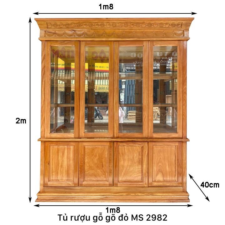 Kích thước mẫu tủ rượu gỗ đẹp gỗ gõ đỏ Kích thước mẫu tủ rượu gỗ đẹp gỗ gõ đỏ