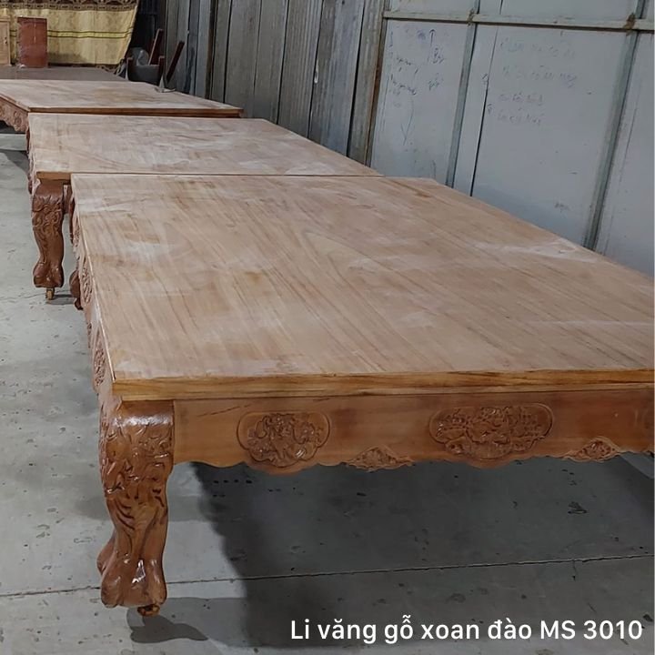 Sập gỗ xoan đào Đi văng gỗ xoan đào MS 3010 - kỹ thuật đóng mộng chắc chắn