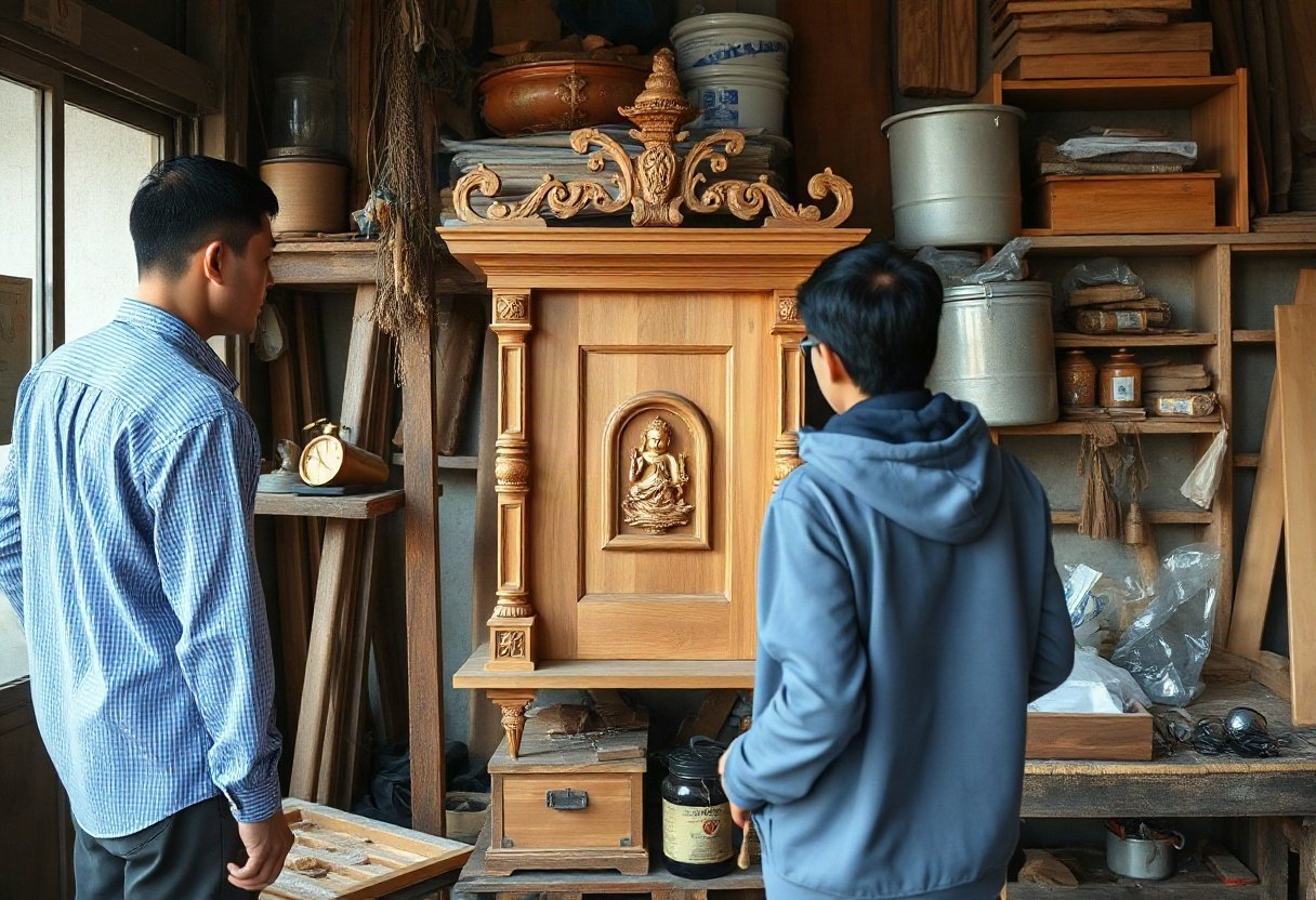 Mua bàn thờ treo tường tại xưởng TPHCM