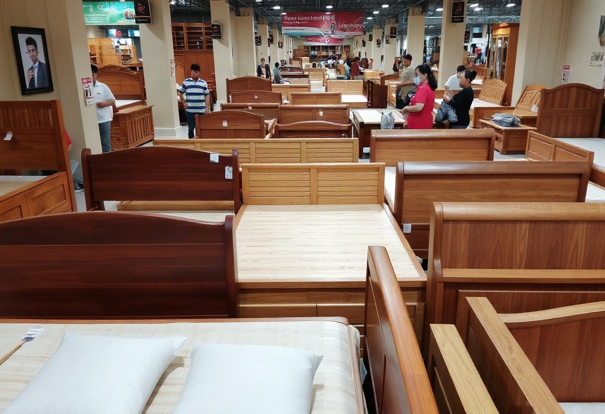 Mua giường ngủ gỗ công nghiệp tại TPHCM