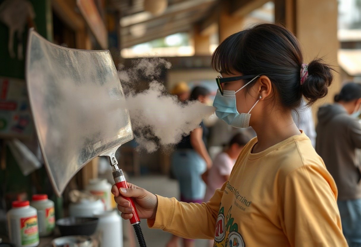Mùi sơn ảnh hưởng sức khỏe