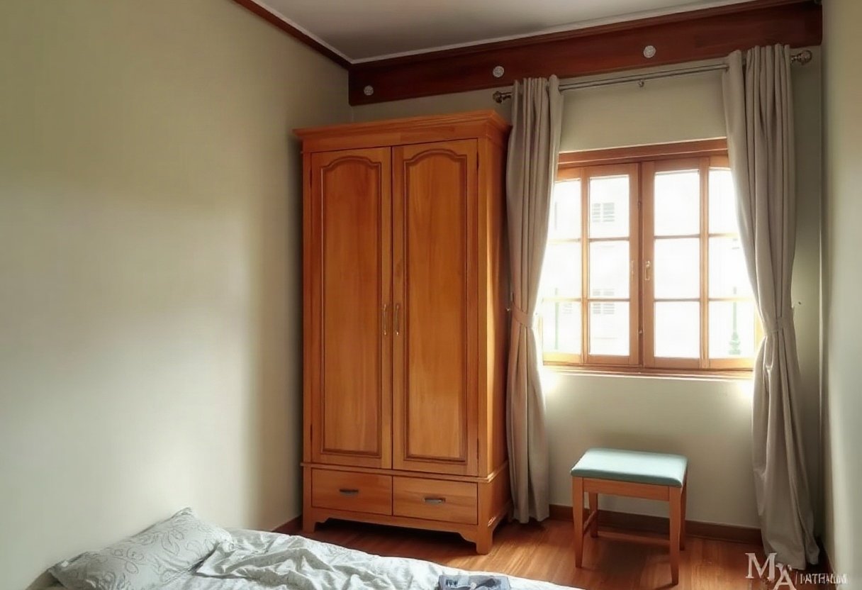 Nên đặt tủ áo ở vị trí nào trong phòng ngủ?