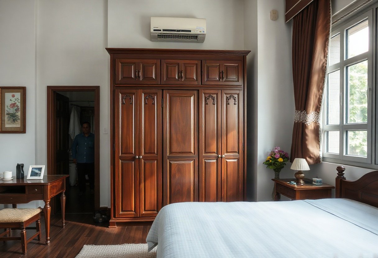 Phong thủy nội thất xung quanh tủ áo