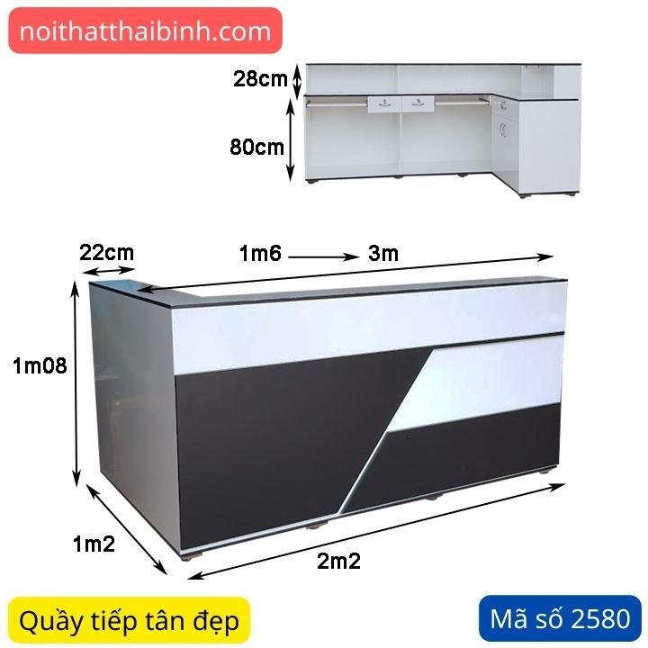 Quầy lễ tân đẹp tại TP HCM