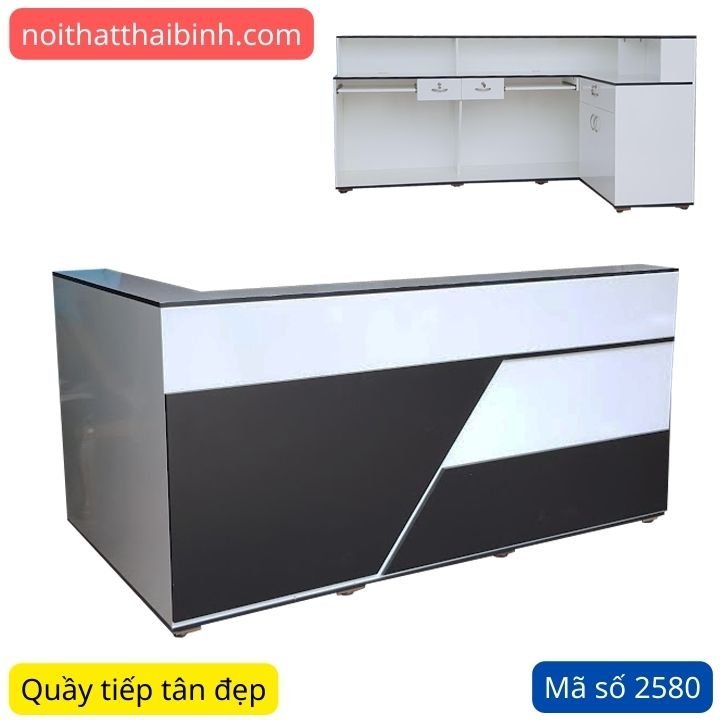 Quầy tiếp tân gỗ MDF