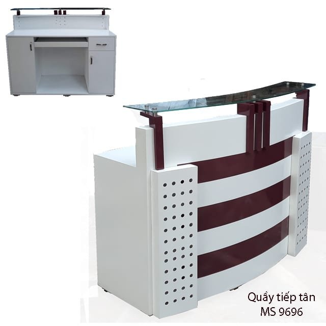 Quầy tiếp tân đẹp hiện đại MS 9696