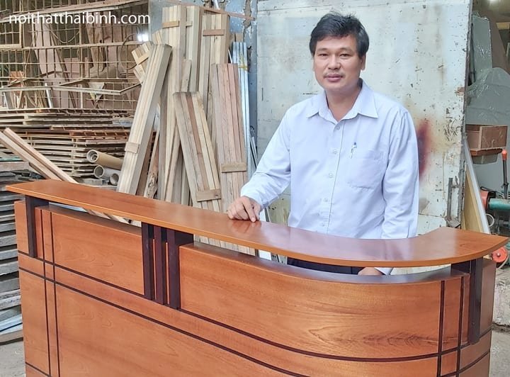 Quầy tiếp tân khách sạn dài 1m8