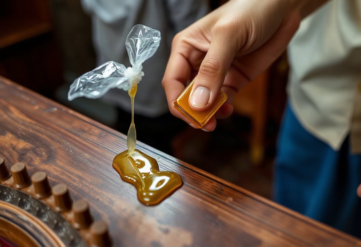 Sáp ong bảo vệ bề mặt gỗ bàn thờ