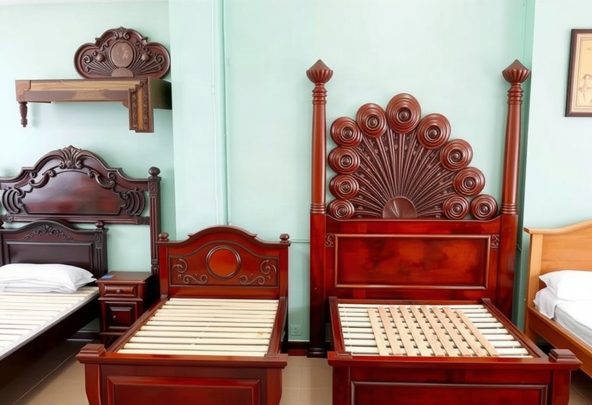 So sánh giá các loại giường gỗ đuôi công