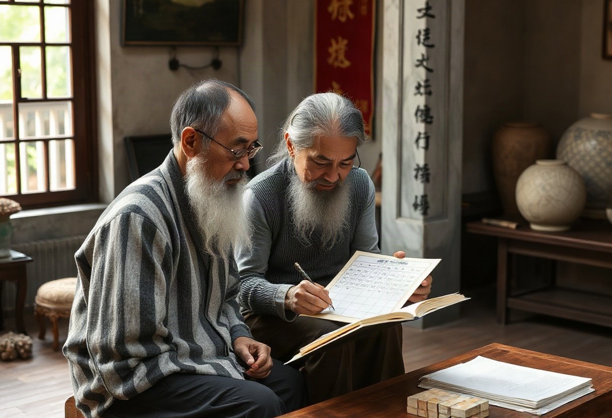 Thầy phong thủy giúp xem ngày