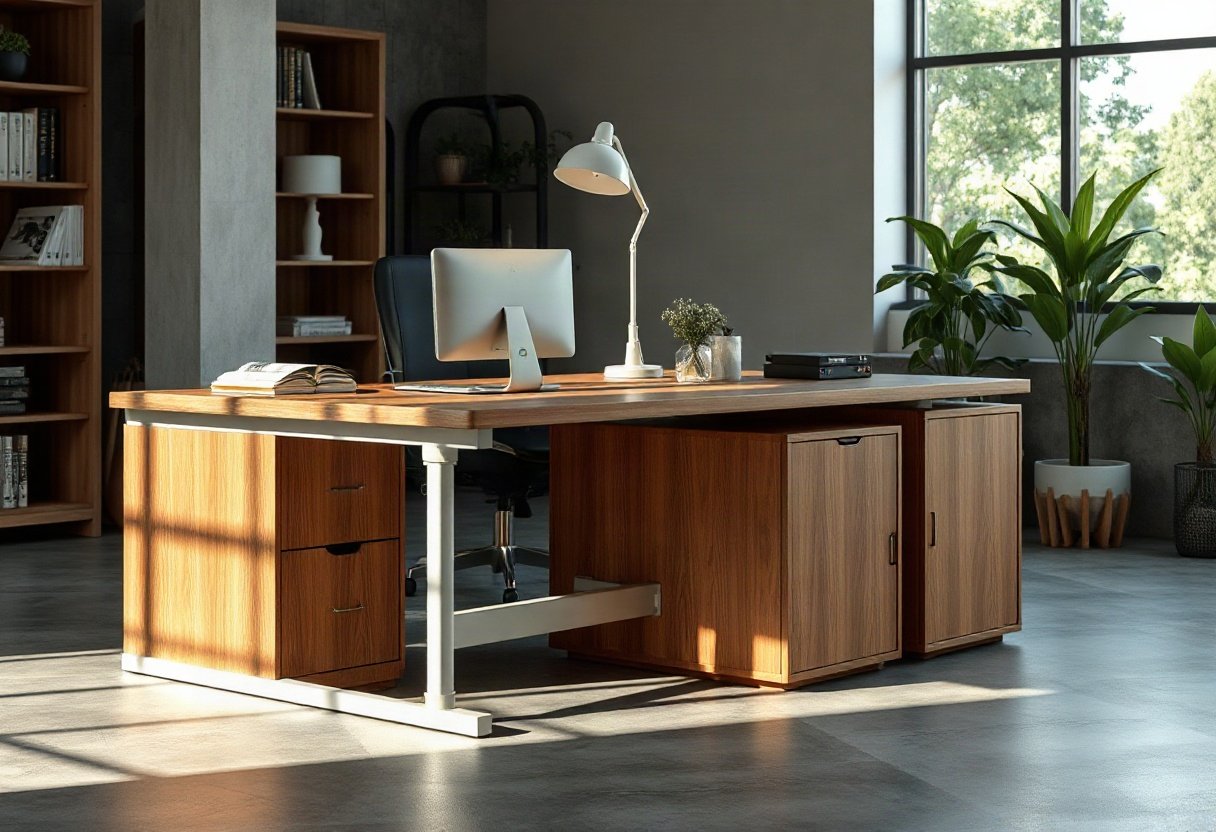 Thiết kế bàn văn phòng thông minh chống ẩm mốc