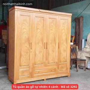 Tủ Quần Áo Gỗ Tự Nhiên Cao Cấp Đẹp Sang Trọng