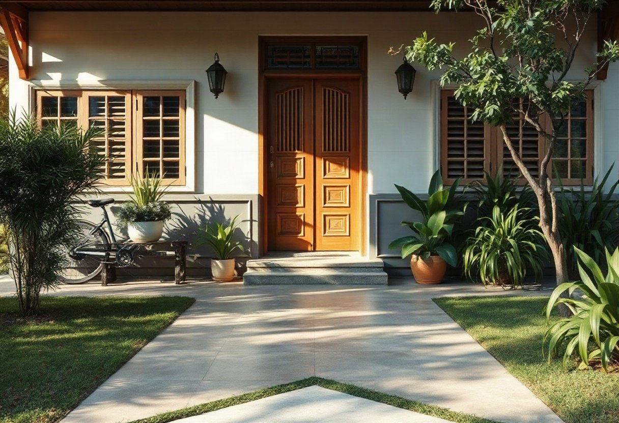 Tránh vật cản trước cửa chính