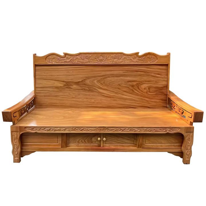 Ghế kéo ra thành giường gỗ gõ đỏ MS 2871