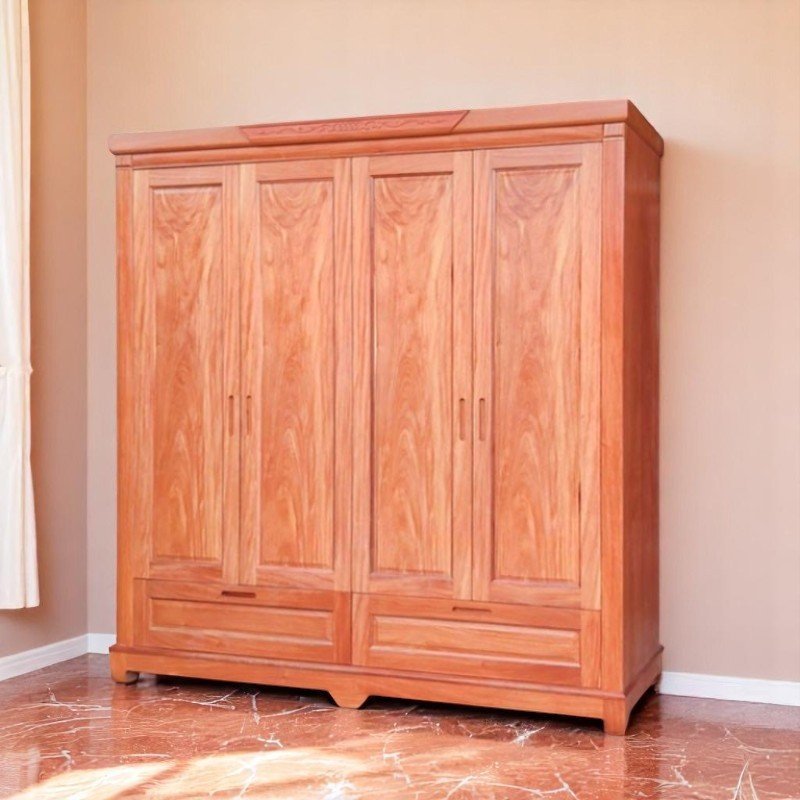 Combo giường tủ bàn trang điểm gỗ tự nhiên