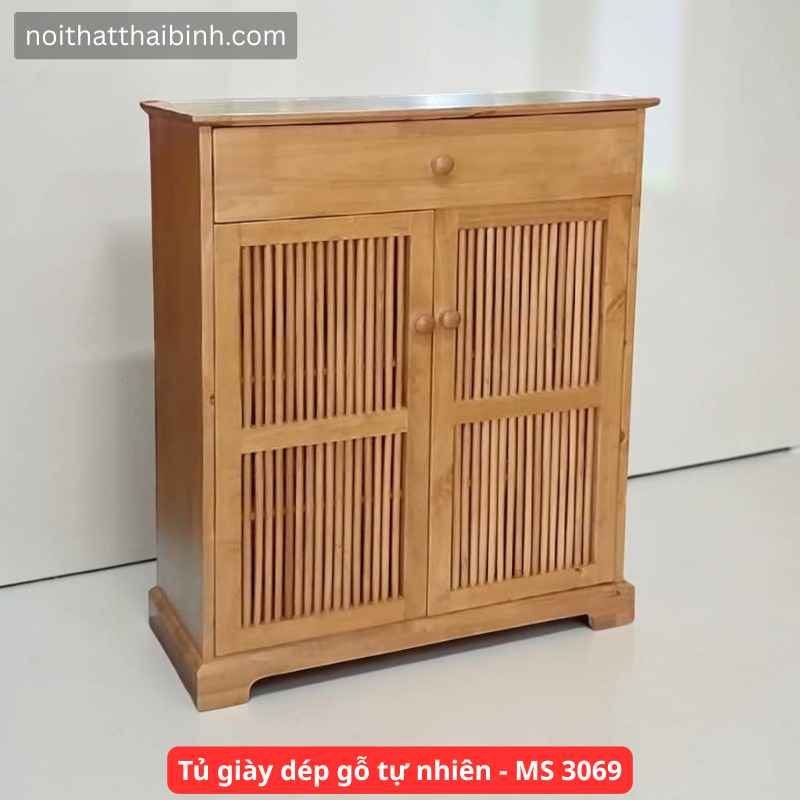 Tủ Giày Dép Gỗ Tự Nhiên Bền Bỉ, Chắc Chắn