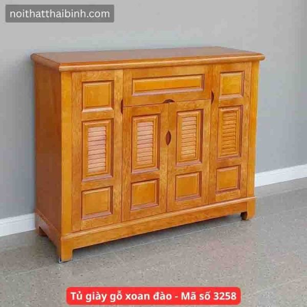 Tủ Giày Gỗ Xoan Đào
