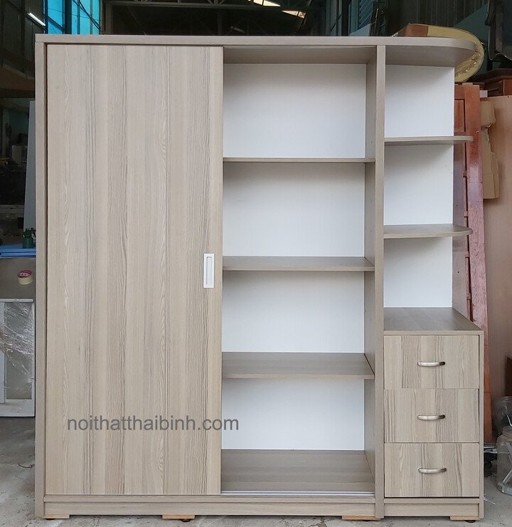 Tủ quần áo cánh lùa hiện đại MS 1233 - nhìn tổng thể