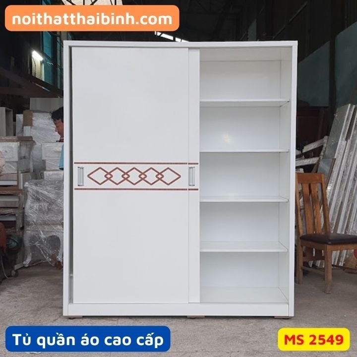 Tủ Quần Áo Cánh Lùa Cao Cấp MDF Lõi Xanh Chống Ẩm Bền Đẹp