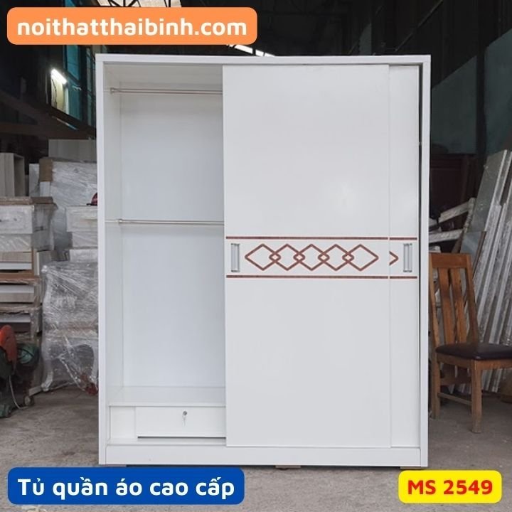 Tủ Quần Áo Cánh Lùa Cao Cấp MDF Lõi Xanh Chống Ẩm Bền Đẹp