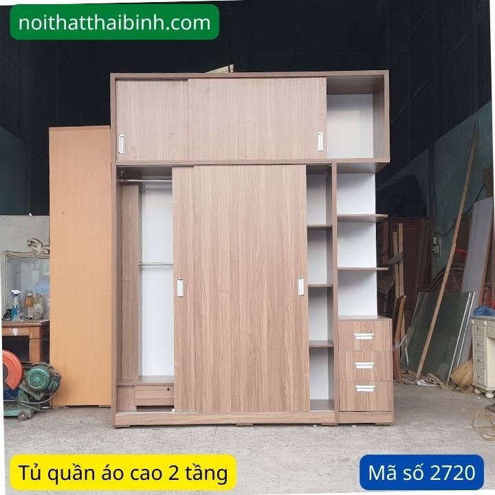 Tủ quần áo 2 tầng