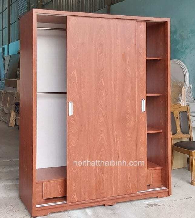 Tủ quần áo cửa lùa hiện đại tphcm MS 1131 - nhìn tổng thể