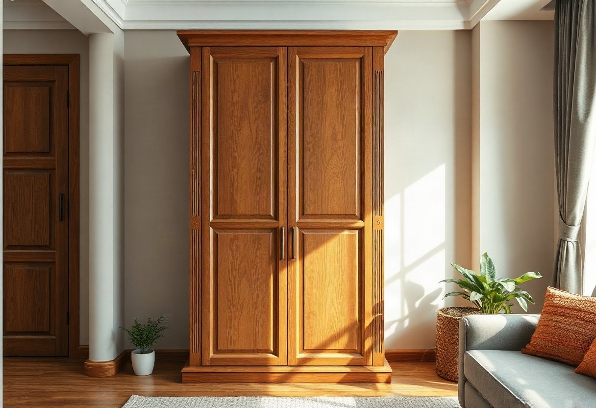 3 phương pháp bảo quản tủ quần áo gỗ xoan đào sáng hiệu quả