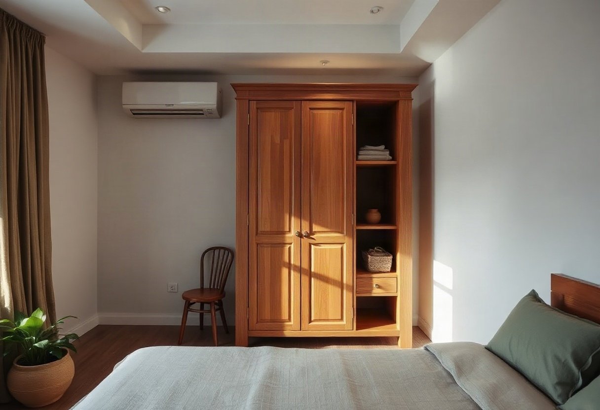 Tủ quần áo hướng Bắc mang lại sự yên bình