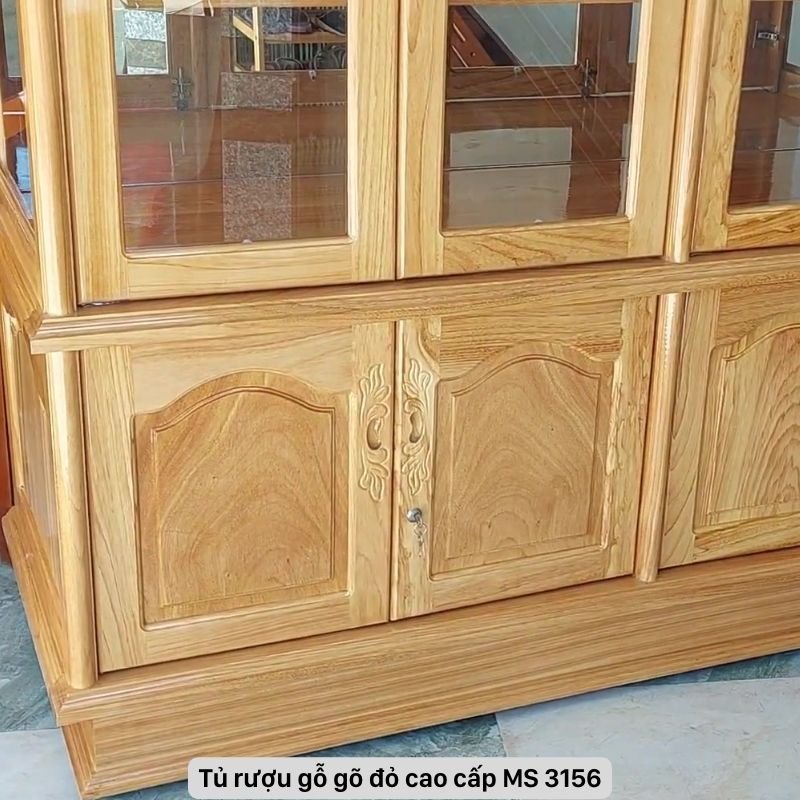 Mẫu tủ rượu đẹp bằng gỗ gõ đỏ Mẫu tủ rượu đẹp bằng gỗ gõ đỏ