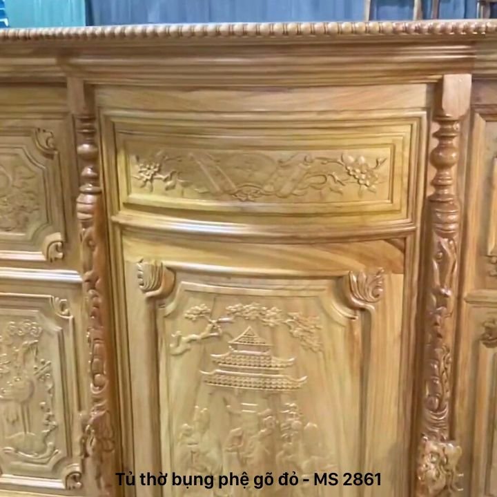 Tủ thờ gỗ gõ đỏ Tủ thờ gỗ gõ đỏ