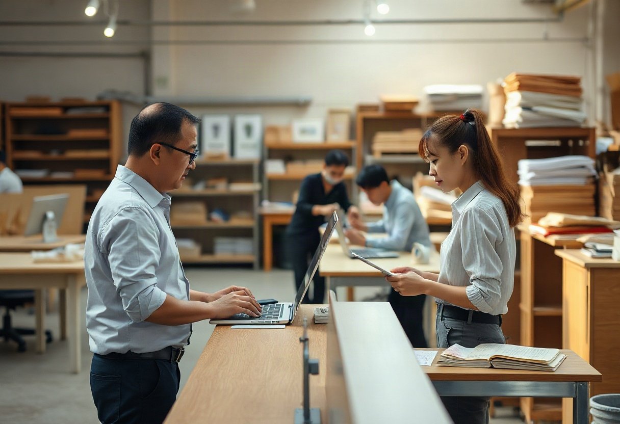 Tư vấn chiều cao bàn làm việc tại TPHCM