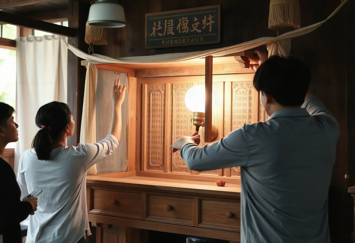 Ứng dụng ánh sáng và nhiệt độ để bảo vệ bàn thờ
