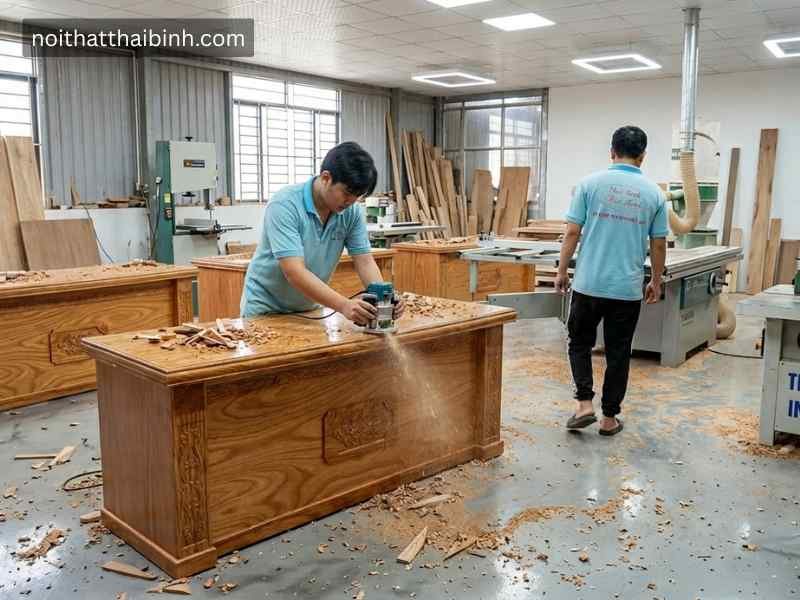 4 Bước Bảo Quản Mặt Bàn Làm Việc Gỗ Không Bị Trầy Xước