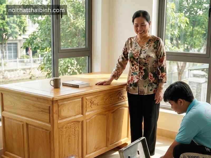 4 Bước Bảo Quản Mặt Bàn Làm Việc Gỗ Không Bị Trầy Xước
