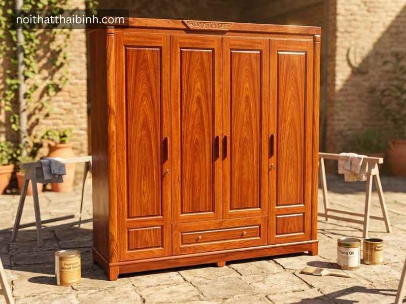 5 cách xử lý tủ quần áo gỗ tự nhiên bị mối mọt